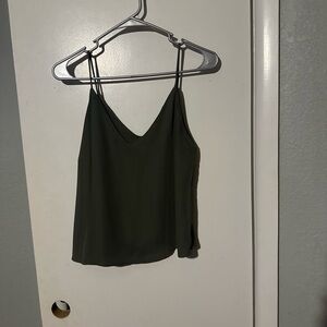 Fashion Nova Dark Green Camisole Top